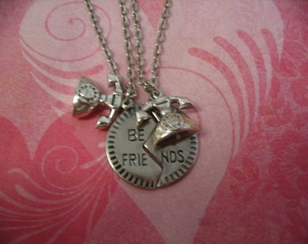 Best Friend Long Distance Necklace Jewelry Set