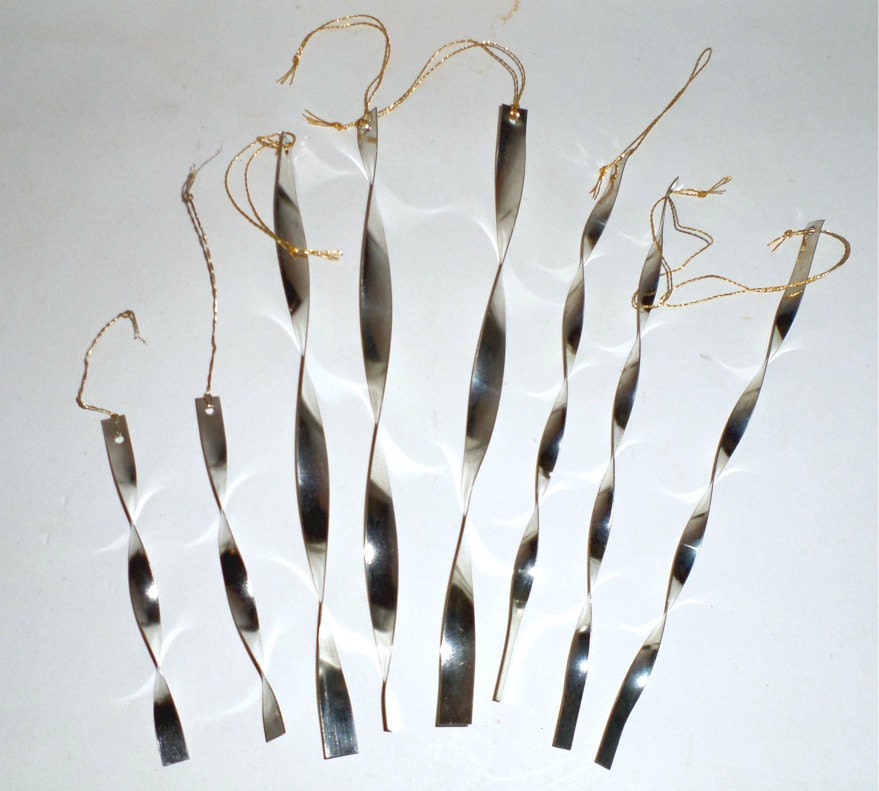 Vintage Aluminum Icicles Tree Icicles Shiny Twisted Metal