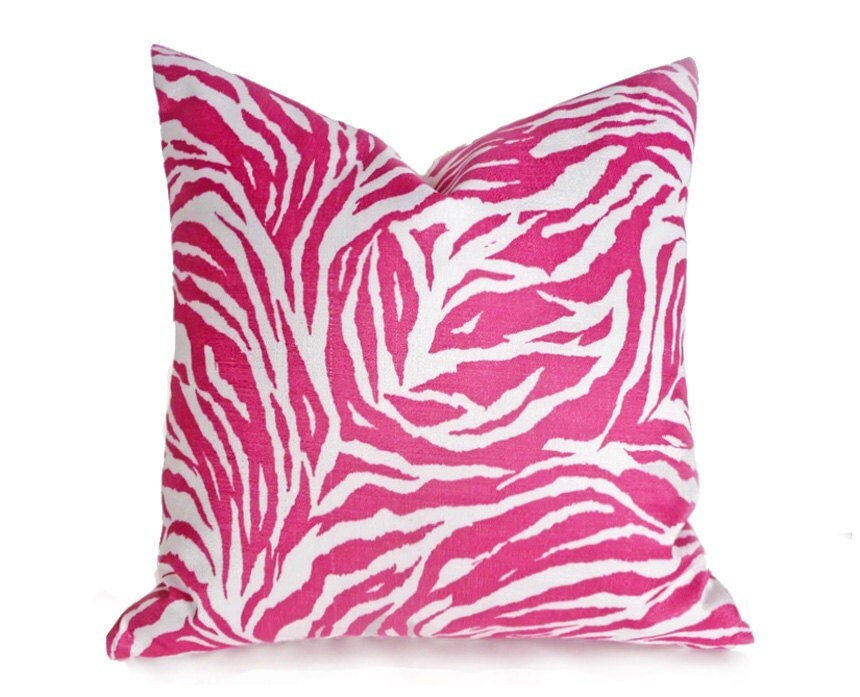 Zebra Pillow Covers Pink Throw Pillows Zebra Print Pillow