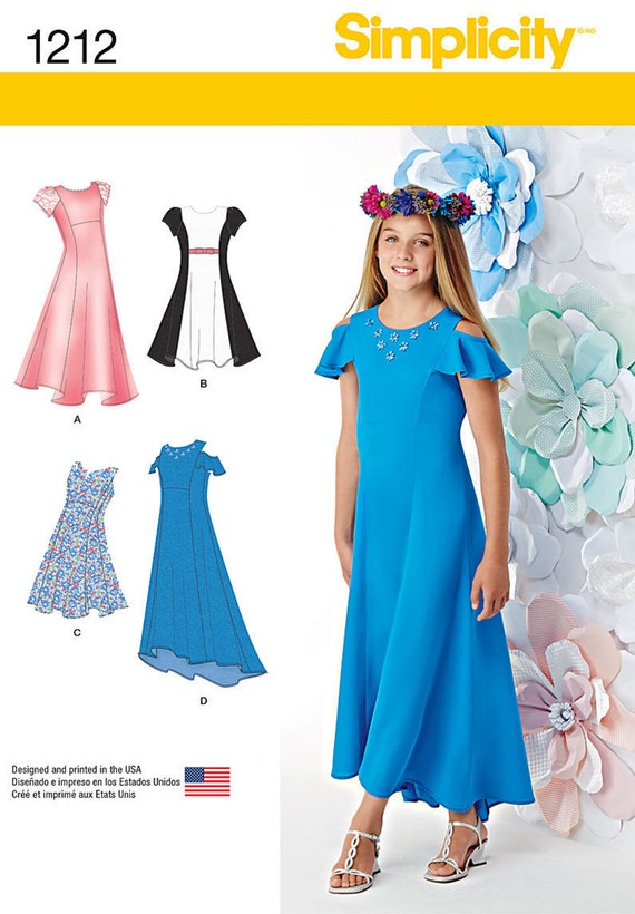 FANCY DRESS  PATTERN  Make Girls Prom  Formal  Junior 