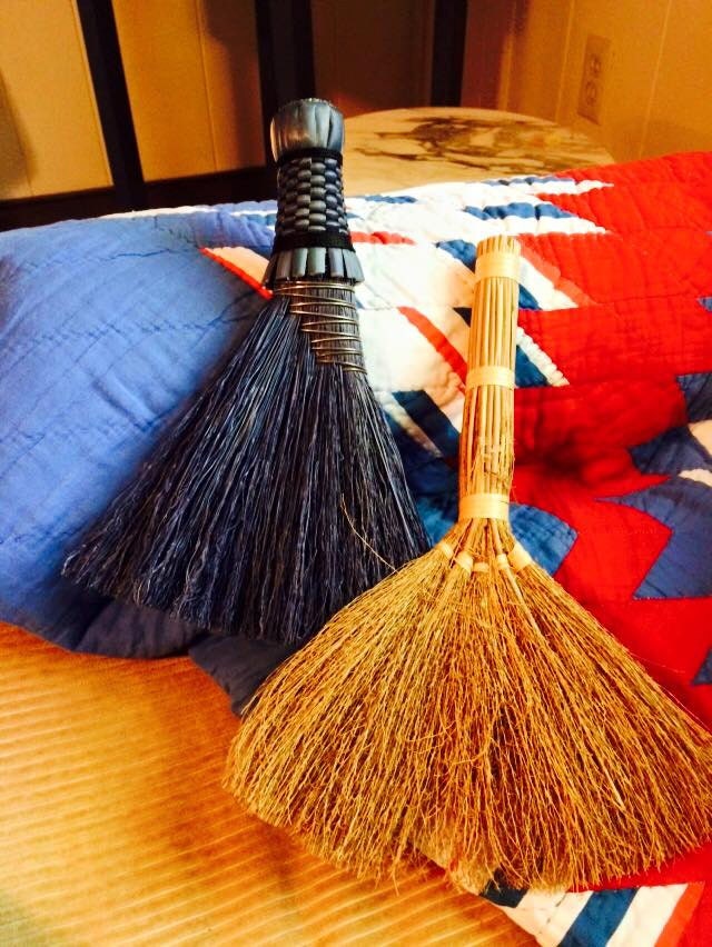 Vintage Handmade Hand Brooms Set of two Whisk Broom Turkey