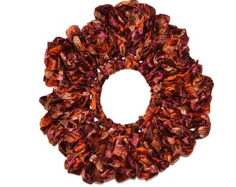 Ribbon headband/Hair Scrunchies/Ruffle Scrunchie/ ribbonScrunchie/ multicolored Scrunchie /Handmade Scrunchie /Gift Under 10/gift for her