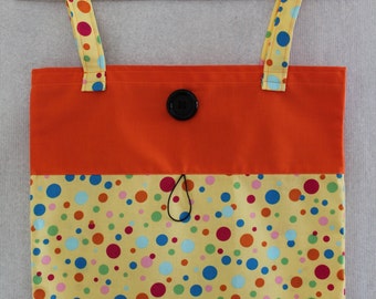 Tote Bag Fold Up Take Along by Creativewings on Etsy Light Weight Roll 