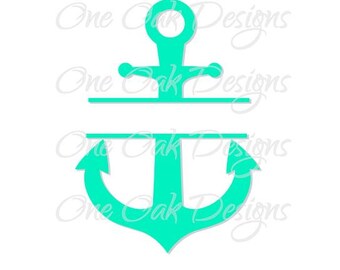 Split Anchor SVG file, PDF, DXF, eps, ai, png, jpg | svg file for Cameo V2 V3 | svg File for Cricut & other electronic cutters