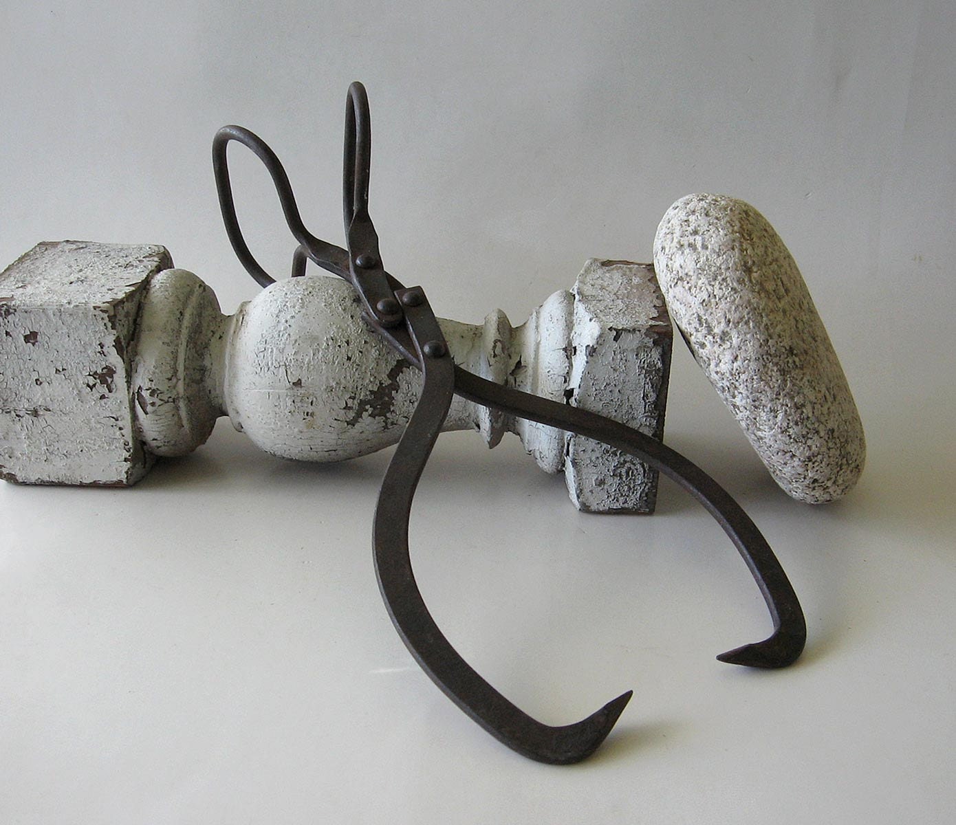 Antique Iron Ice Tongs