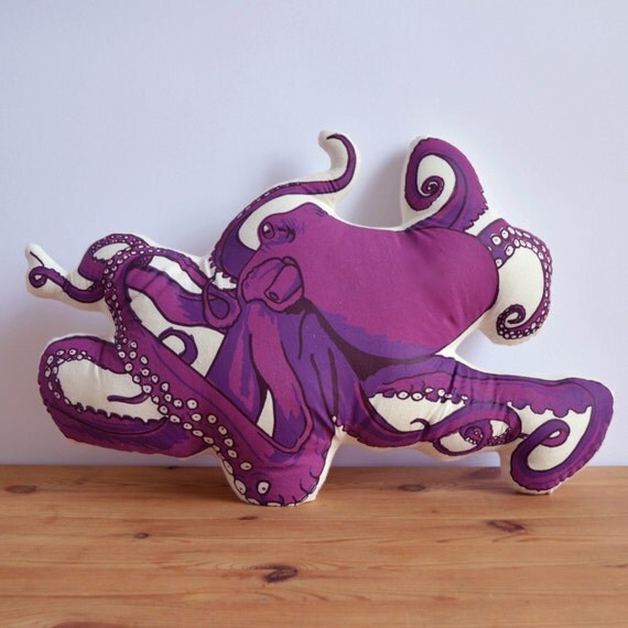 cuddly octopus pillow