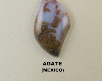 Moss Agate Freeform Designer Cabochon for Jewelry Artisans.