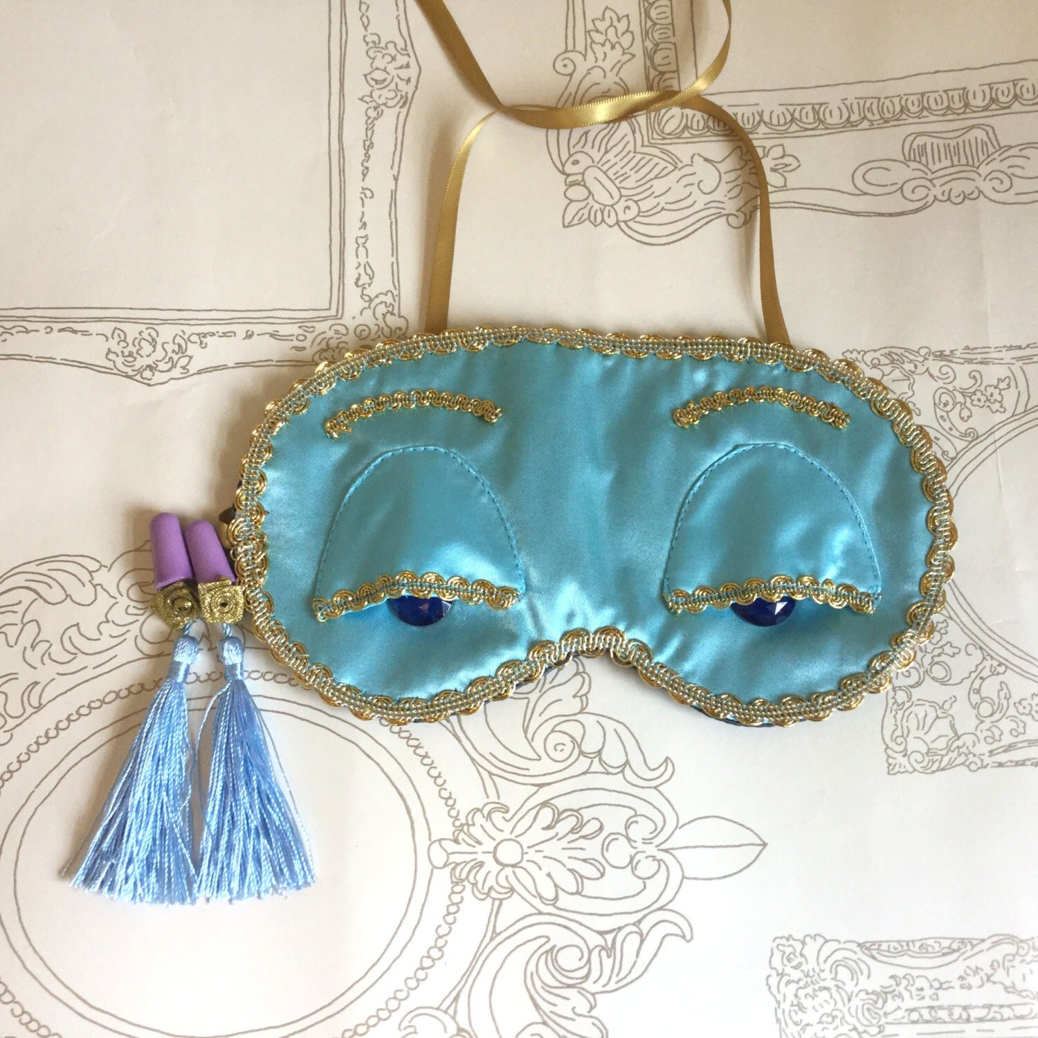 Breakfast at Tiffany's inspired sleep mask and ear plugs