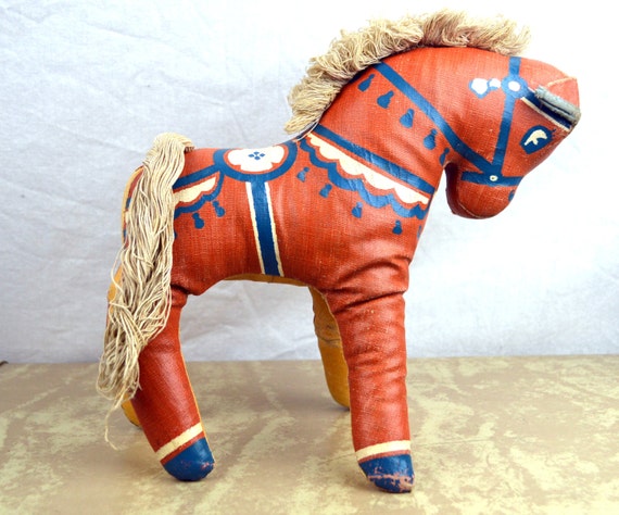 vintage stuffed horse