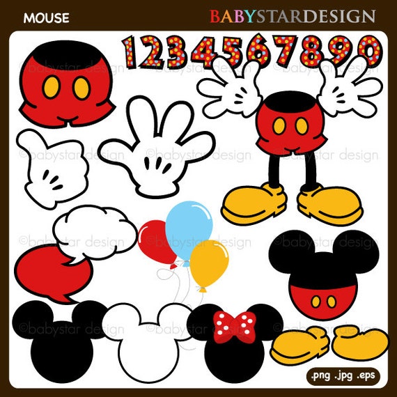 etsy mickey mouse clipart - photo #21
