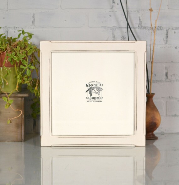 12x12 inch Square Picture Frame in Wide Bones Style with