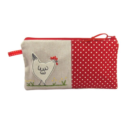 Personalised Pencil Case Custom Gift for Students Cute Hen