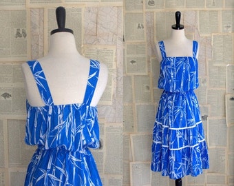 Vintage 1970s Dress 70s Dress 1970s Mini by SassySisterVintage