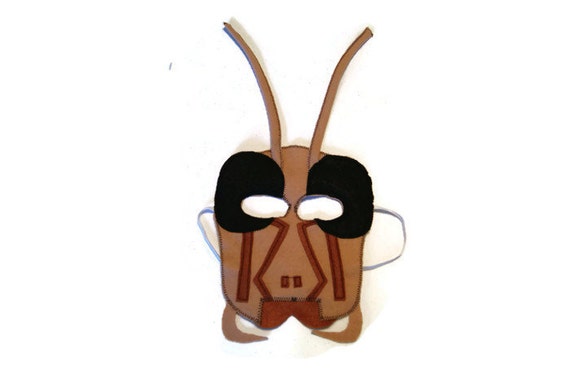 Grasshopper Mask Bug Mask Woodland Animal Mask Animal