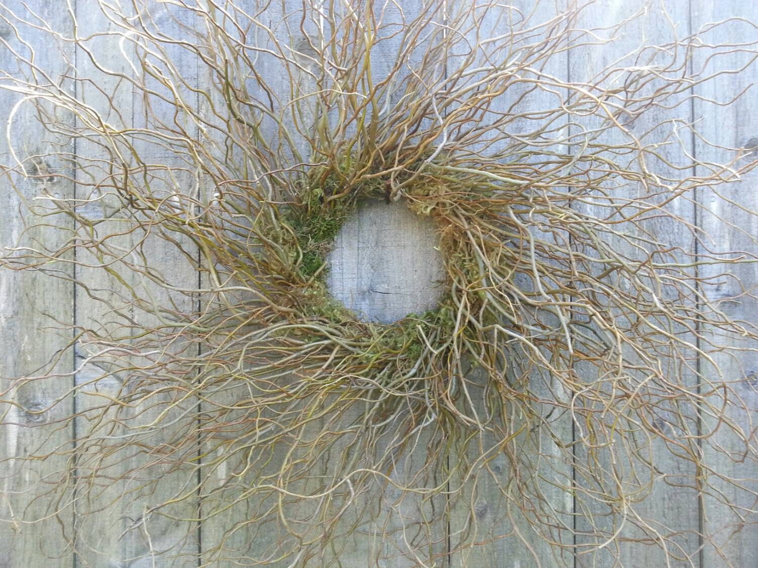 Curly Willow Twig Wreath by twigs4u on Etsy