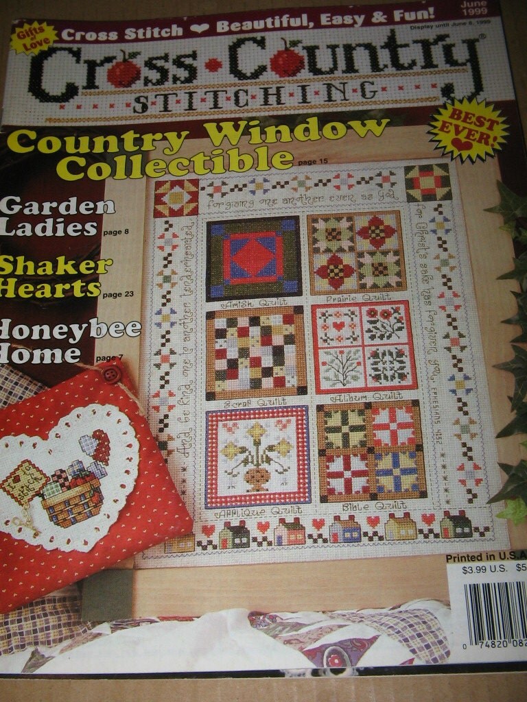 Cross Country Stitching June 1999 Cross Stitch by CrossedCreations