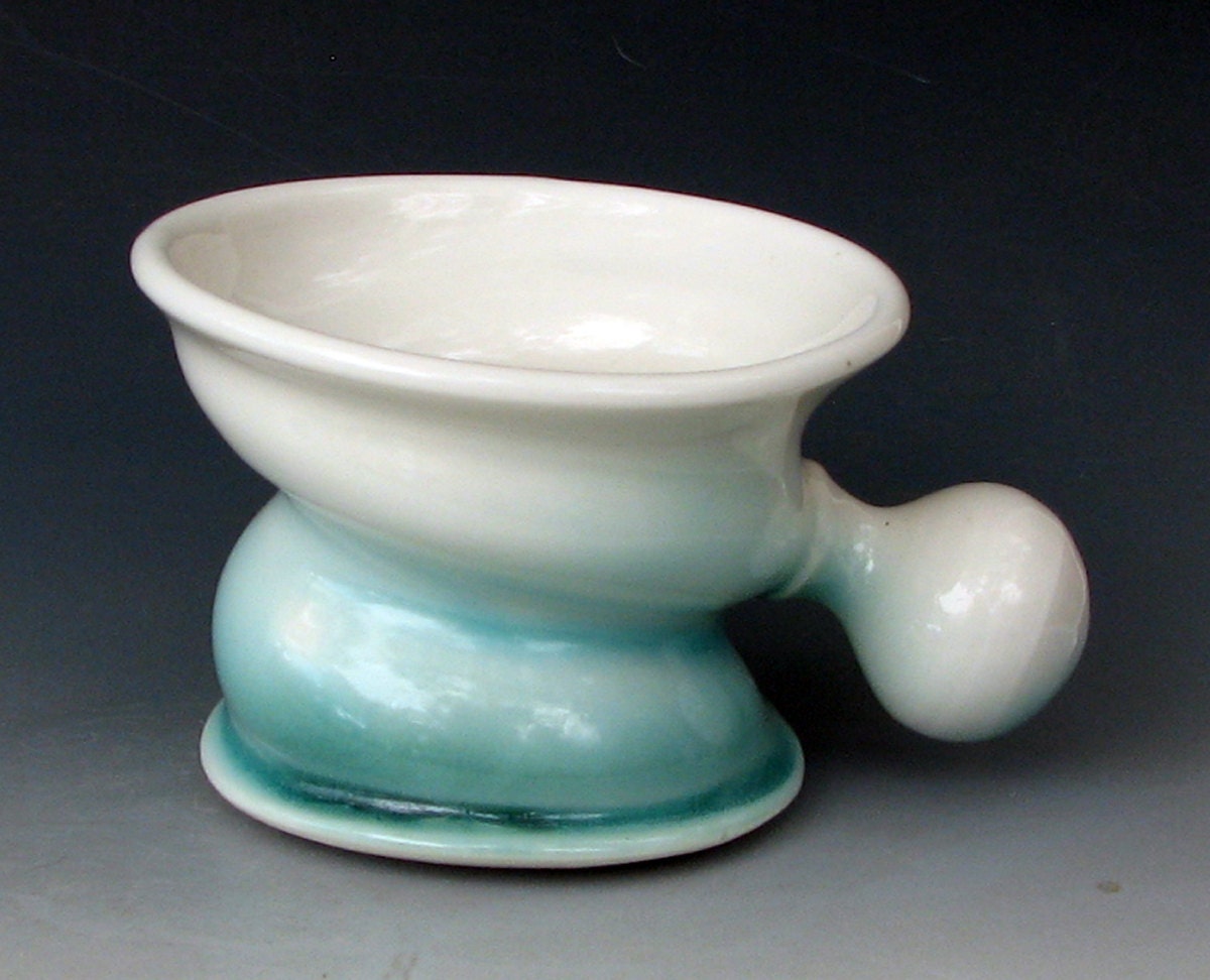 SHAVING MUG 13 Shaving Soap Mug Shaving Bowl by OffCenterClay
