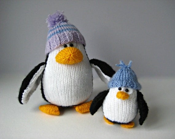 Bobble and Bubble Penguins toy knitting patterns