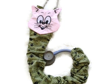 Stethoscope Cover, Kitty Cat - Gift For Medical Professional Working With Children