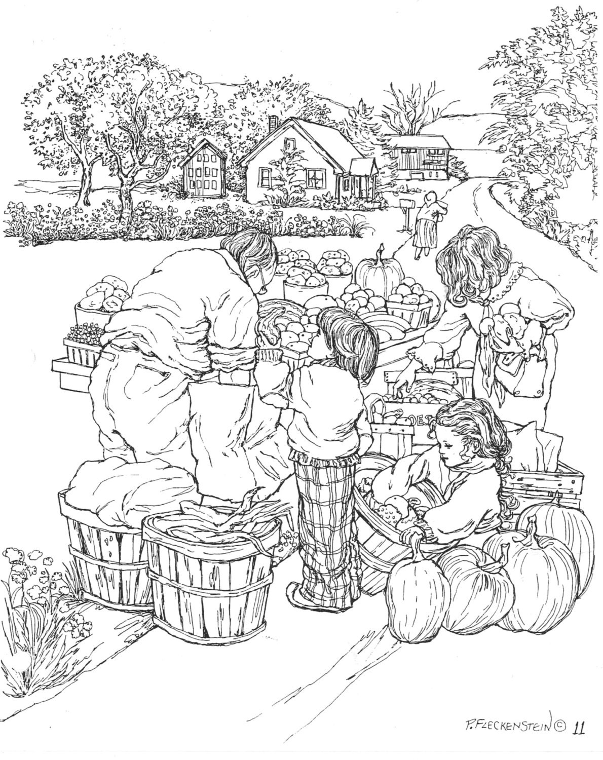Download Market Haiti Page Coloring Pages