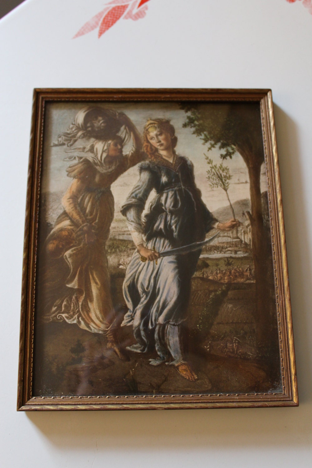 Antique Framed Religious Art Print Return of by VandyleeVintage