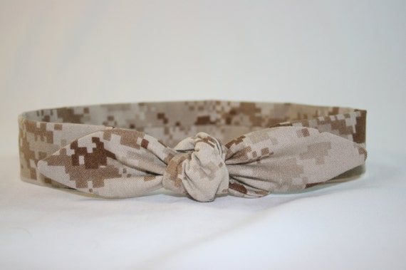 Usmc Adult Headband With Tie By Samcreations On Etsy