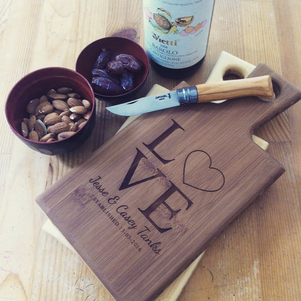 Custom Engraved Cutting Board Personalized Serving Board
