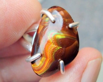 fire agate ring fire agate jewelry sterling silver ring