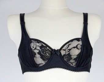 Items similar to Petite pink lace underwire bra AA bra, A cup bra, B ...