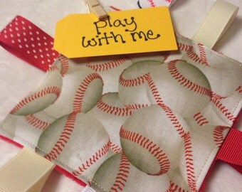 Baseball Baby Crinkle Toy