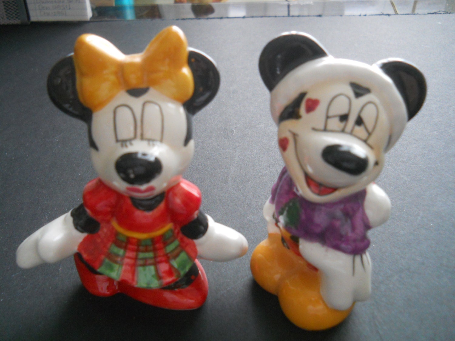 Disney Minnie and Mickey Salt and Pepper Shakers Vintage