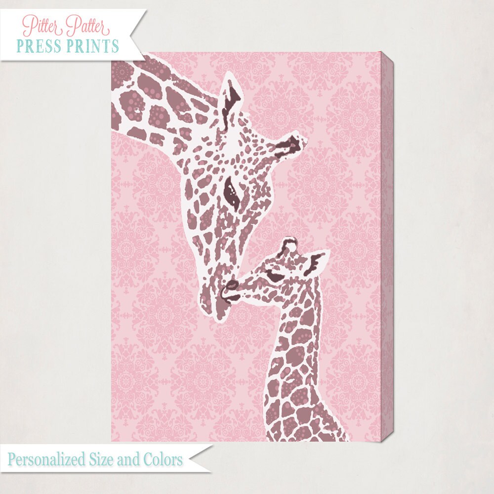 Pink Giraffe Nursery Wall Art Canvas S Like This Item