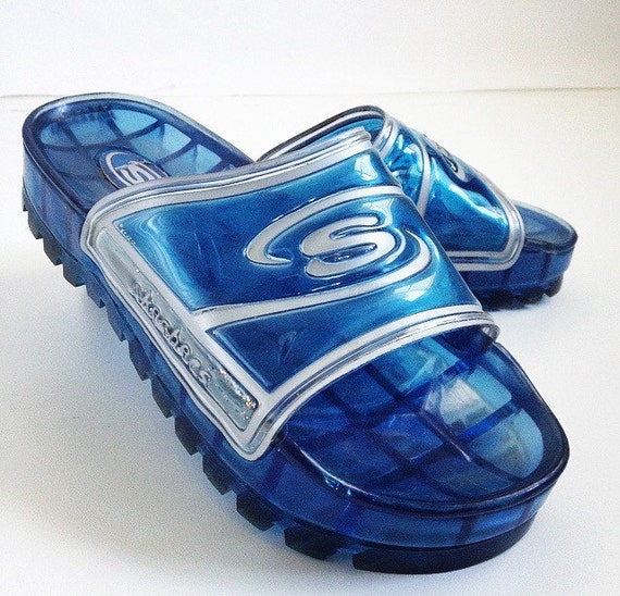 sparkly skechers sandals