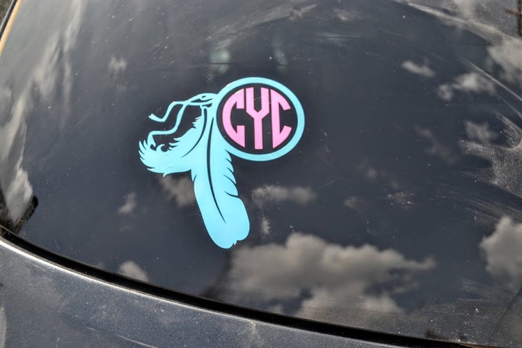 Feather Monogram Decal Car Decal Feather by embellishboutiquellc