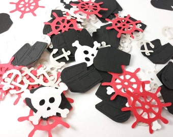 Pirate Party Confetti Mix: 140 Pieces, Confetti, Scrapbooking, Birthday, Table Decor, Pinata