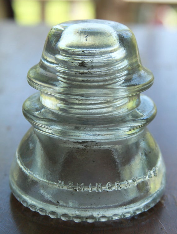Hemingray Clear Glass Insulator 42. by fanzythatStore on Etsy