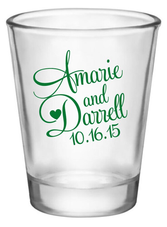 Wedding Shot Glasses 144 Custom 1.5oz Wedding Favor Glass Shot