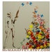 Fashion Art 20x20 THE FASHION VICTIMIZER Vogue Canvas Stencil Spray Paint Acrylic Paint Original Artwork Chanel Dior Louis Vuitton Graffiti