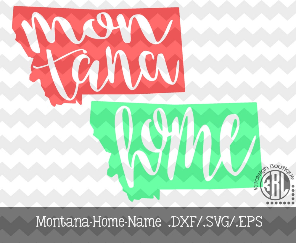 Download Montana Home Name design pack .DXF/.SVG/.EPS by KitaleighBoutique