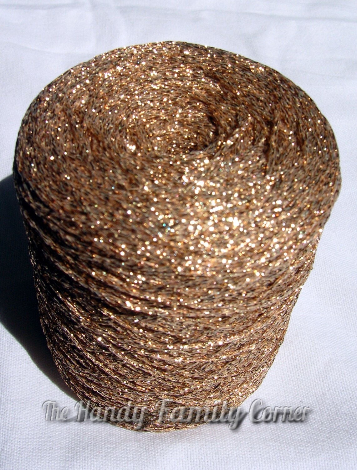Glitter Lurex Yarn Shine sparkle yarn gold color Natali