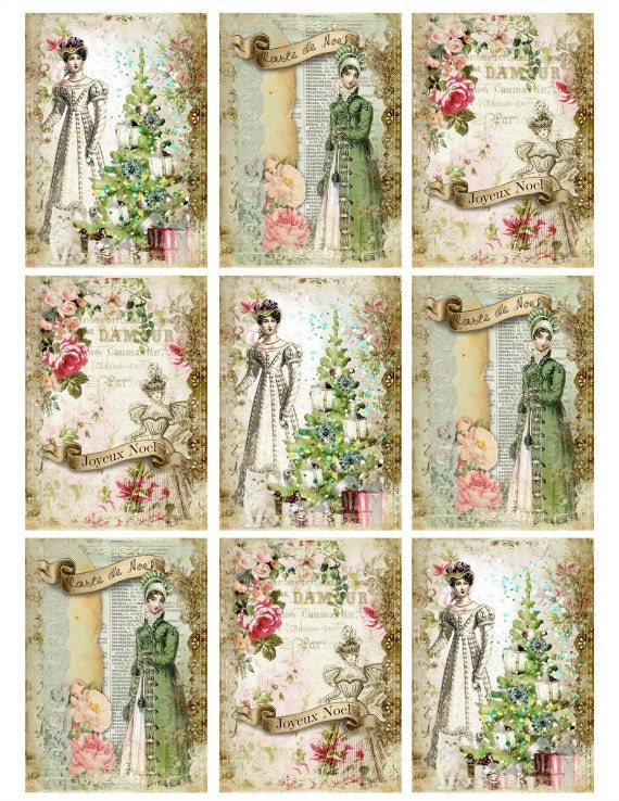 victorian-christmas-ladies-gift-tags-digital-collage-sheet-clip-art-graphics-collage-sheet