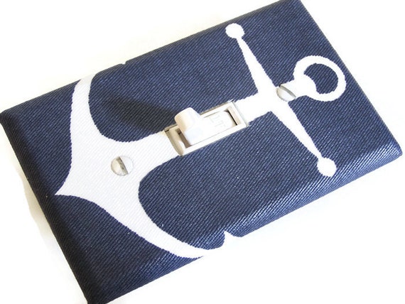 NAUTICAL ANCHOR Light Switch Cover Plate Switchplate Nautical