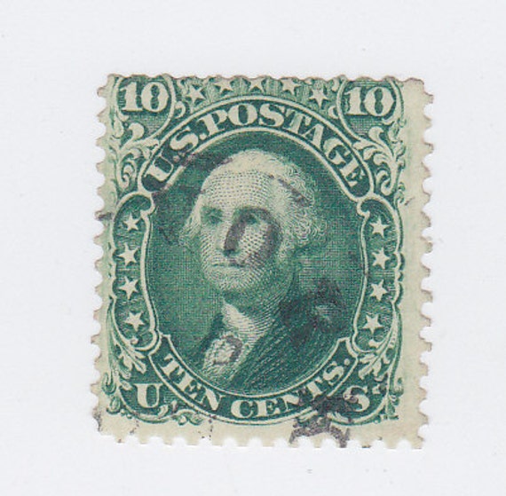 10 Cent Washington 1862 US Postage Stamp