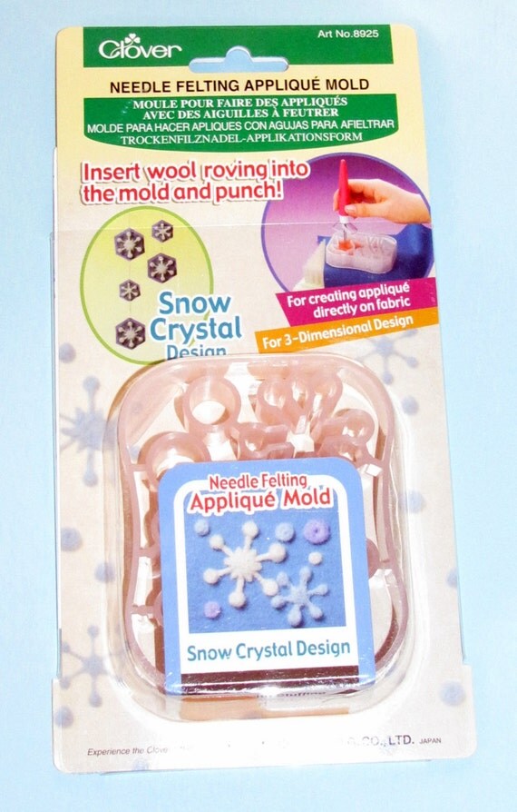 Clover Needle Felting Applique Mold Snowflake Art No. 8925