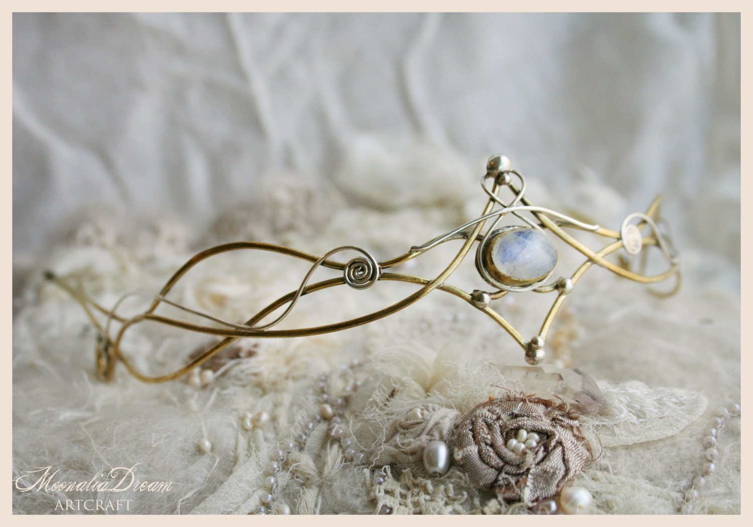 Avalon Rainbow Moonstone Tiara