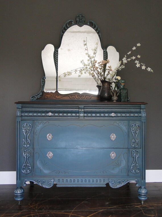 Items similar to SOLD*** Antique painted chest of drawers, dresser