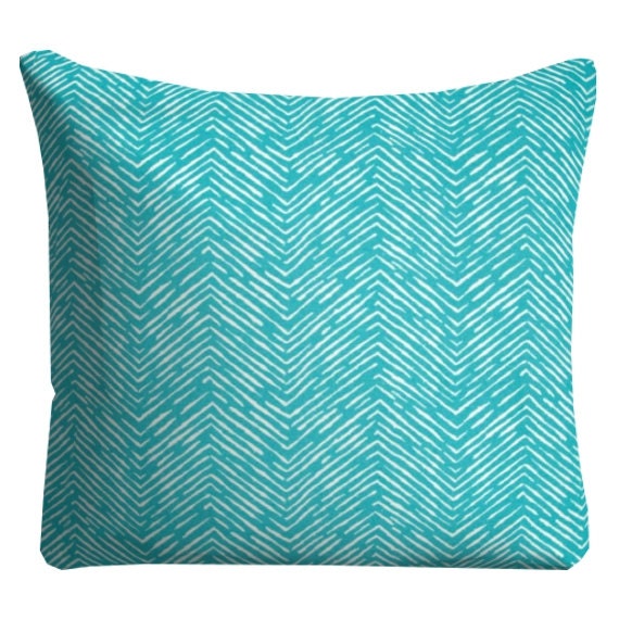 Turquoise Blue Outdoor Pillows Patio Decor Throw