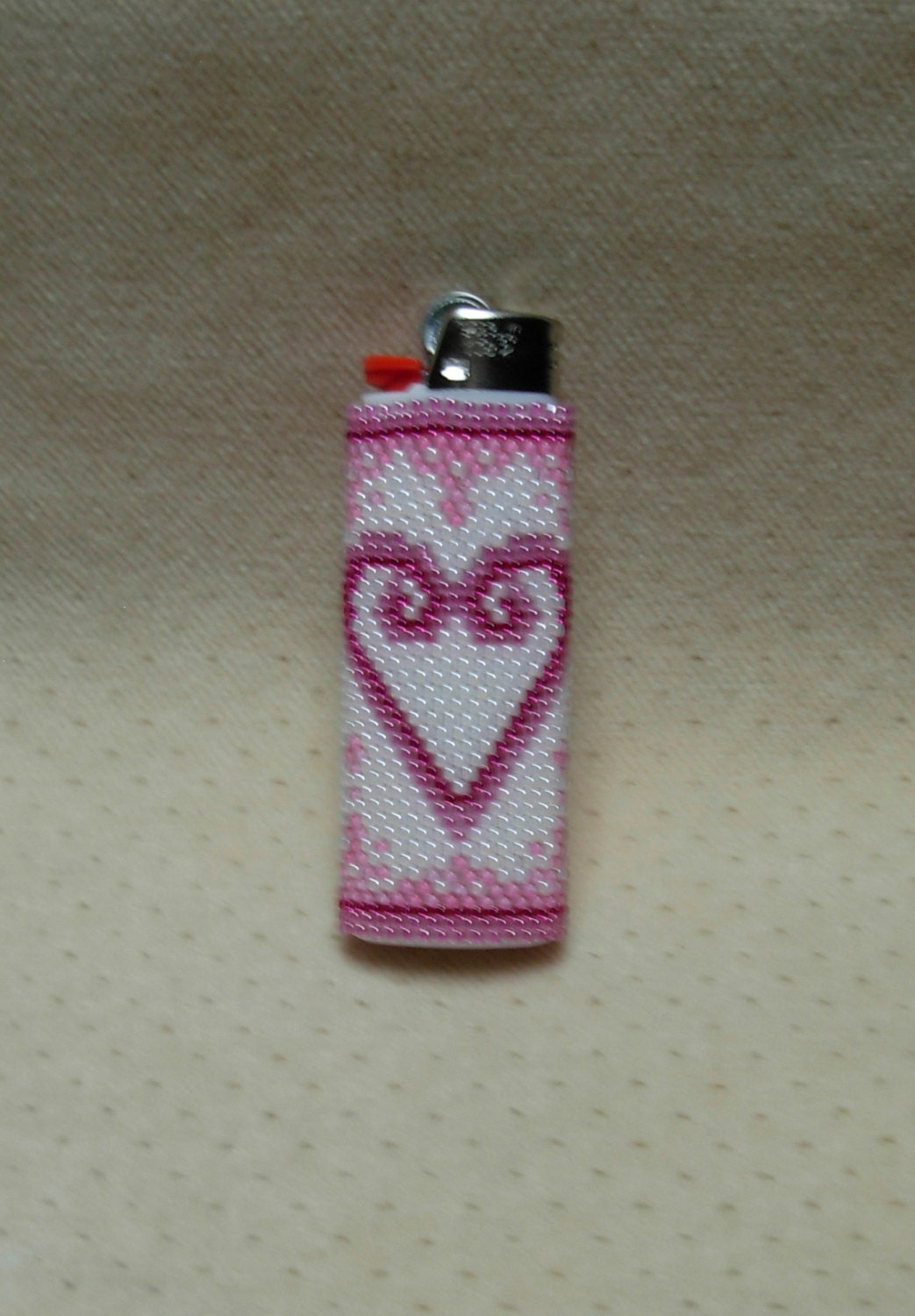 Peyote Stitched Classic Bic Lighter Cover // Removable Beaded
