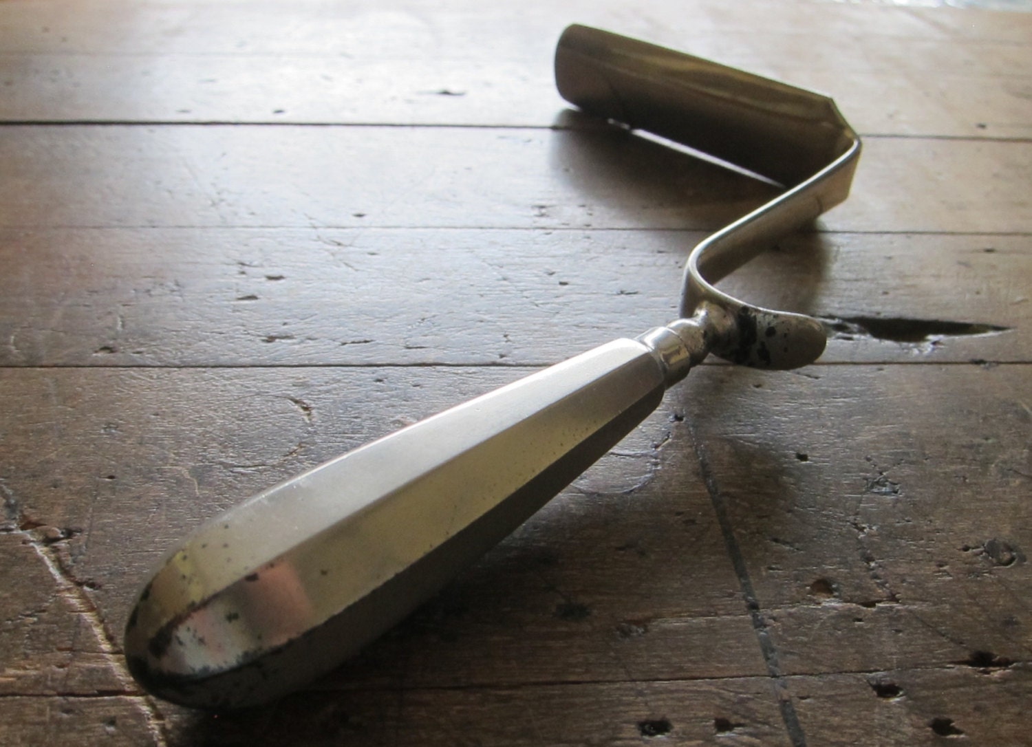 Vintage medical metal tongue Depressor Doctors Equipment