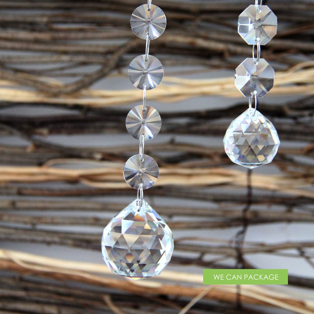 Hanging Crystal Balls Glass Chandelier Drop Wedding Prism